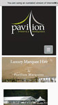 Mobile Screenshot of pavilionmarquees.com